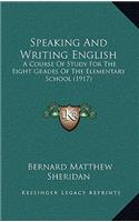 Speaking and Writing English