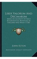 Liber Valorum And Decimarum