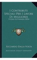 I Contributi Speciali Per I Lavori Di Miglioria