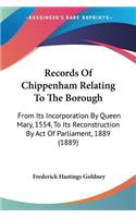 Records Of Chippenham Relating To The Borough