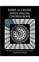 Enter the Center White Fractal Coloringbook