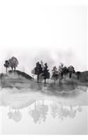 Sumi-e Forest Lake Notebook: 150 page Notebook Journal Diary(Eastward 150)