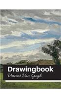 Drawingbook (Vincent Van Gogh): Drawingbook, drawing book for adults, All Blank Sketchbook, van gogh notebook