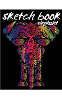 Sketch Book Elephant: Blank Doodle Draw Sketch Book