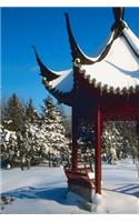 2020 Daily Planner Winter Theme Snow Covered Pagoda 388 Pages