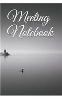 Meeting Notebook: How do you survive a boring meeting? Use this notebook