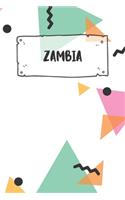 Zambia: Ruled Travel Diary Notebook or Journey Journal - Lined Trip Pocketbook for Men and Women with Lines