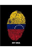 My DNA: Diary For Dreamers, Notebook To Record Dreams, Guided Dream Journal Log Book For Venezuela Lovers, Venezuelans And People With Venezuela Roots (8.5 