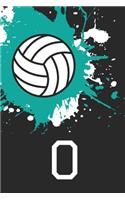 O Volleyball Notebook: Cute Personalized Sports Journal With Mongram Letter O For Girls