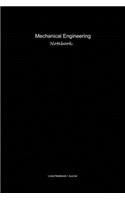 Black mechanical engineering notebook: What we think we become lined journal to write in - Engineers gift diary