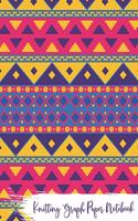 Knitting Graph Paper Notebook: Knitter's Paper 4:5 Ratio - Mexican Inspired