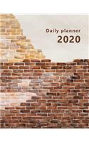 Daily Planner 2020: Large, 1 day per page. Daily Schedule, Goals, To-Dos, Assignments and Tasks. Includes Gratitude section, Meal planner, Mood and Water intake tracker