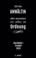 Kalender 2020 für Anwälte / Anwalt / Anwältin