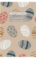 Notizbuch A5 Muster Ostereier Eier: - 111 Seiten - EXTRA Kalender 2020 - Einzigartig - Kariert - Karo - Raster - Geschenk - Geschenkidee