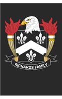 Richards: Richards Coat of Arms and Family Crest Notebook Journal (6 x 9 - 100 pages)