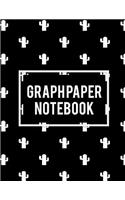 Graph Paper Notebook: Beauty Black Design, 8.5 x 11 Square Blank Quad Ruled 1/4 Inch Graph Paper, Blank Graph Paper Composition Books