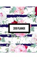 2019 Planner: Weekly & Monthly Calendar Schedule Organizer Inspirational Quotes, Notes & Check Listjanuary2019 Through to December 2019 Paperback