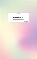 Notebook: Cute pink purple green gradient holographic Journal women and girls &#9733; School supplies &#9733; Personal diary &#9733; Notes 8.5 x 11 - A4 noteb(18 Holographic Collection)