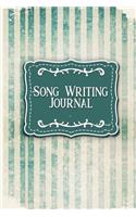 Song Writing Journal: With Lined/Ruled Paper And Staff, Manuscript Paper For Notes: Music Diary, Song Writing Journals For Kids - Vintage Paper Cover