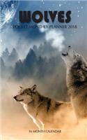 Wolves Pocket Monthly Planner 2018