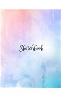 Sketchbook: 8.5" x 11" Large Sketchbook Journal White Unruled Drawing Paper, 100 Pages, Durable Soft Cover, For Artists and Students