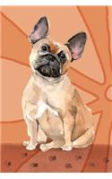 Bullet Journal Notebook for Dog Lovers, French Bulldog Sitting Pretty 7: 162 Numbered Pages with 150 Dot Grid Pages, 6 Index Pages and 2 Key Pages for Journaling, Writing, Planning and Doodling, for Women, Men, Kids, Easy