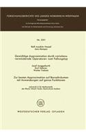 Gewichtige Approximation Durch Variationsvermindernde Operatoren Vom Faltungstyp. Zur Besten Approximation Auf Banachräumen Mit Anwendungen Auf Ganze Funktionen