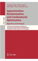 Approximation, Randomization, and Combinatorial Optimization. Algorithms and Techniques