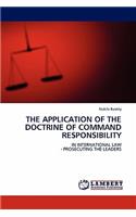 Application of the Doctrine of Command Responsibility