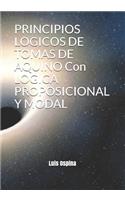 PRINCIPIOS LOGICOS DE TOMAS DE AQUINO Con LOGICA PROPOSICIONAL Y MODAL