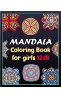 Mandala coloring book for girls 12-18