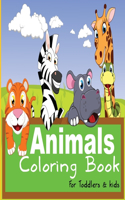 Animals coloring book for Toddlers and kids