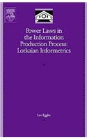 Power Laws in the Information Production Process