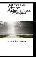 Histoire Des Sciences Math Matiques Et Physiques