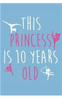 Gymnastics Notebook - 10 Years Old Gymnastics Journal - 10th Birthday Gift for Gymnast - Gymnastics Diary: Medium College-Ruled Journey Diary, 110 page, Lined, 6x9 (15.2 x 22.9 cm)