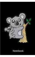 Notebook: Koala Mum With Baby
