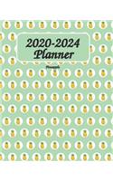 2020-2024 Pineapple Planner: 8x10 inches 24 month Planahead Calendar Planner - Simple Pretty Monthly Planner - Get Organized. Get Focused. Take Action Today and Achieve Your Goa