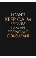 I Can't Keep Calm Because I Am An Economic Consultant