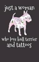 Bull Terrier Tattoo Arts Notebook Journal: Bull Terrier Tattoo Arts Notebook Journal Gift Dot Grid 6 x 9 120 Pages