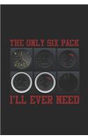 The Only Six Pack I'll Ever Need: Graph Paper Notebook (6" x 9" - 120 pages) Aviation Themed Notebook for Daily Journal, Diary, and Gift