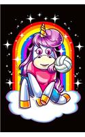 Unicorn Volleyball Notebook Journal