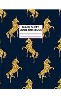 Blank Sheet Music Notebook