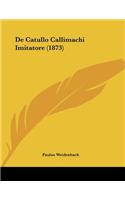 de Catullo Callimachi Imitatore (1873)