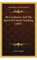 My Confession And The Spirit Of Christ's Teaching (1887)