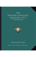 Modern Language Quarterly V6-7: 1903-1904 (1903)