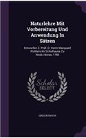 Naturlehre Mit Vorbereitung Und Anwendung In Sätzen
