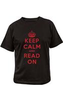 Keep Calm and Read On T-Shirt: Small