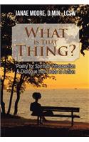 What Is That Thing?: Poetry for Spiritual Introspection & Dialogue That Leads to Action