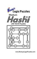 Brainy's Logic Puzzles Medium Hashi #1 200 10x10 Puzzles