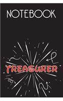 TREASURER Notebook, Simple Design